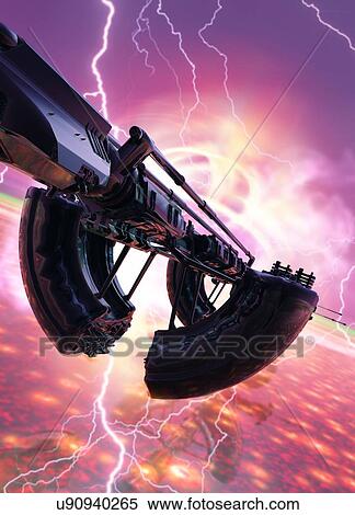 Stock Photography - Futuristic space craft. Fotosearch