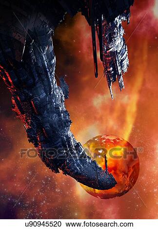 Futuristic space station View Large Photo Image Stock Image - Futuristic space station. Fotosearch