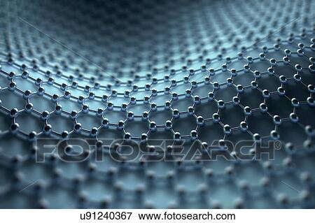 Stock Photo - "Graphene sheet, illustration". Fotosearch