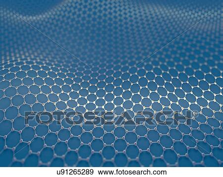 Stock Photo - "Graphene sheet, illustration". Fotosearch