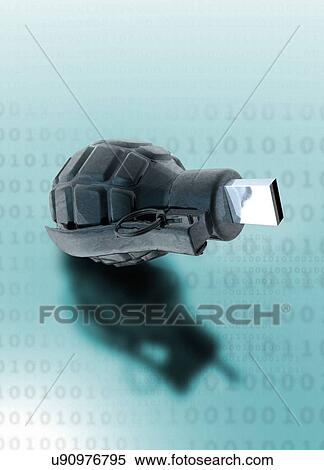 Grenade with usb device View Large Photo Image Stock Photography - Grenade with usb device. Fotosearch