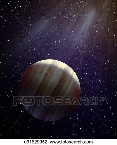 Stock Image - Hypothetical 'ninth planet X'. Fotosearch