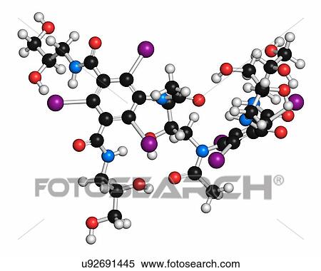 Stock Photography - Iodixanol contrast agent molecule. Fotosearch