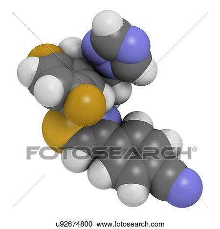 Stock Image - Isavuconazole triazole antifungal drug. Fotosearch