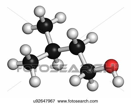 Stock Photo - Isoamyl alcohol molecule. Fotosearch