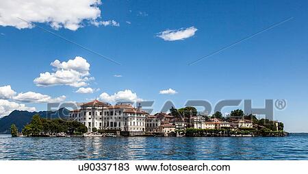 Stock Image - Isola Bella, Lake Maggiore, Piedmont, Lombardy, Italy. Fotosearch