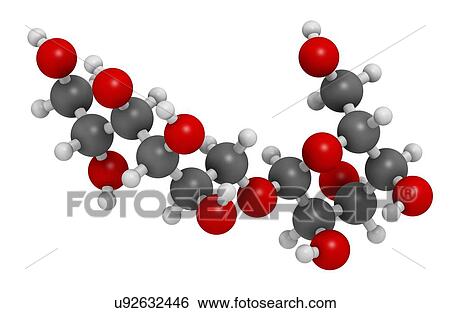 Stock Photograph - Isomalt sugar substitute molecule. Fotosearch