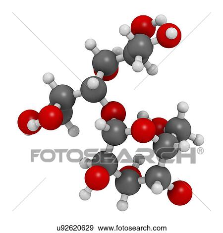 Stock Photo - Lactitol sweetener and laxative molecule. Fotosearch