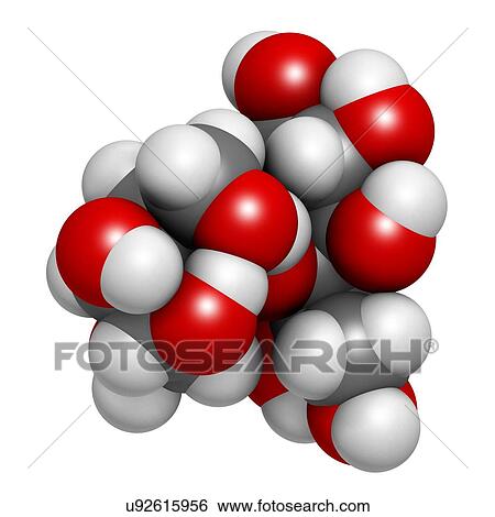 Stock Photograph - Lactitol sweetener and laxative molecule. Fotosearch