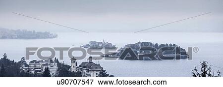 Stock Photo - Lake Maggiore, Piedmont, Lombardy, Italy. Fotosearch