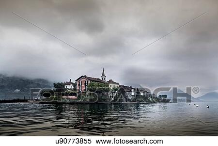 Stock Photography - Lake Maggiore, Piedmont, Lombardy, Italy. Fotosearch
