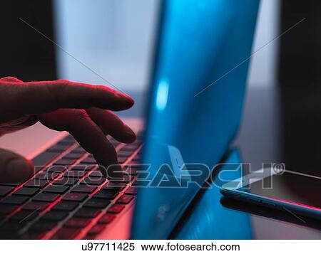 Stock Photography - Laptop use. Fotosearch