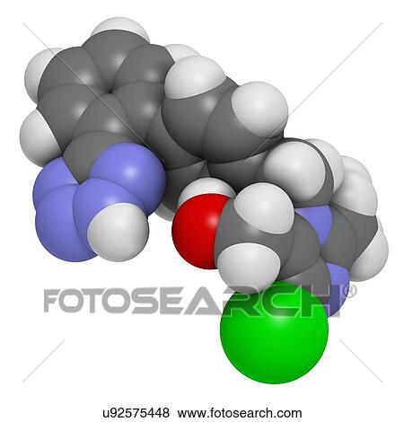 Stock Photo - Losartan hypertension drug molecule. Fotosearch