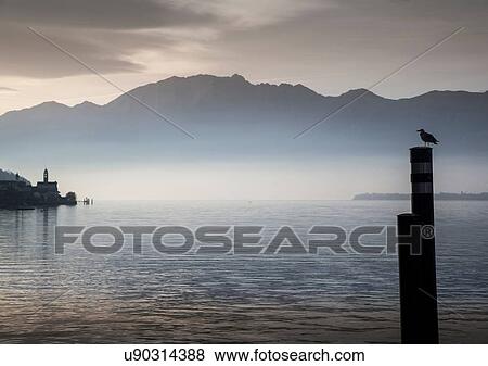 Stock Photo - Magadino, Lake Maggiore, Switzerland. Fotosearch
