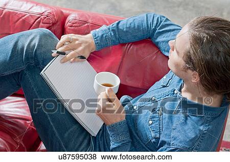 Man contemplating at coffee break View Large Photo Image Stock Photo - Man contemplating at coffee break. Fotosearch