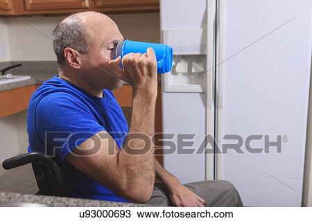 Man with deformed hands in the kitchen View Large Photo Image Stock Image - Man with deformed hands in the kitchen. Fotosearch
