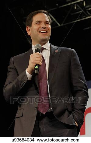 Picture - Marco Rubio Holds Campaign Rally at Texas Station, Dallas Ballroom, North Las Vegas, NV.. Fotosearch