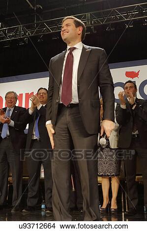Picture - Marco Rubio Holds Campaign Rally at Texas Station, Dallas Ballroom, North Las Vegas, NV.. Fotosearch