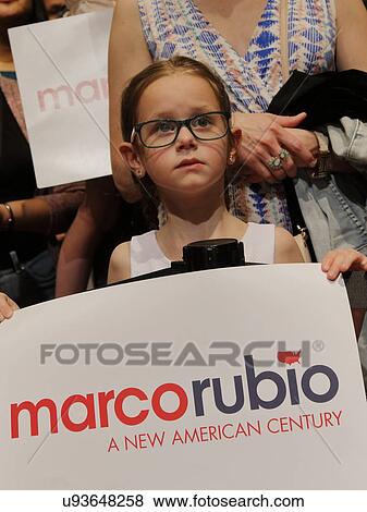 Stock Photo - Marco Rubio Holds Campaign Rally at Texas Station, Dallas Ballroom, North Las Vegas, NV.. Fotosearch