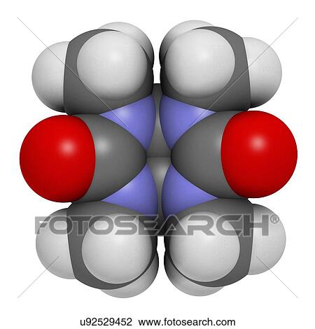 Stock Image - Mebicar anxiolytic drug molecule. Fotosearch