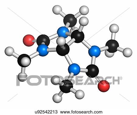 Stock Image - Mebicar anxiolytic drug molecule. Fotosearch