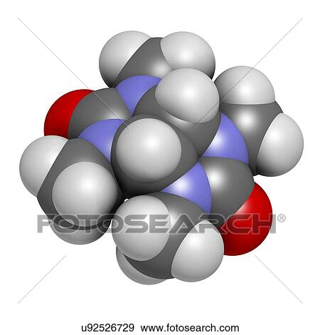 Stock Photo - Mebicar anxiolytic drug molecule. Fotosearch