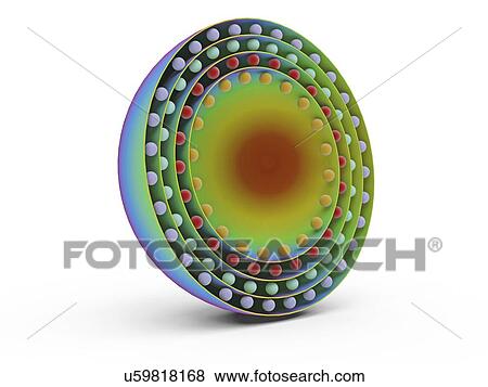 Stock Illustration - Medical nanoparticle, artwork. Fotosearch