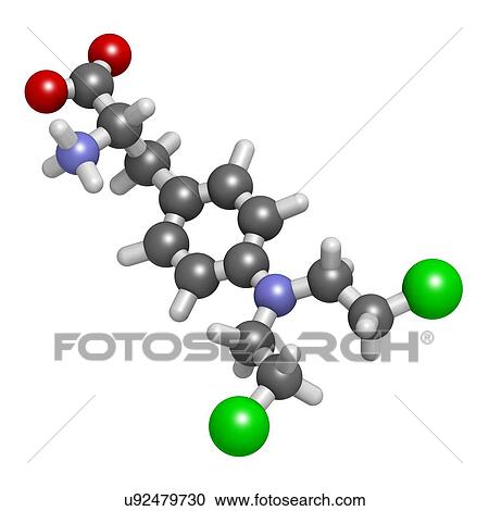 Stock Image - Melphalan cancer chemotherapy drug. Fotosearch