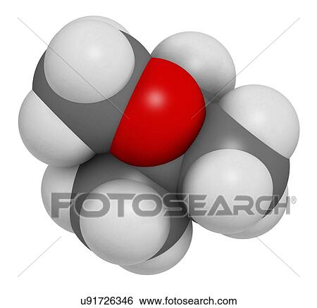 Stock Photograph - Methyl tert-butyl ether molecule. Fotosearch
