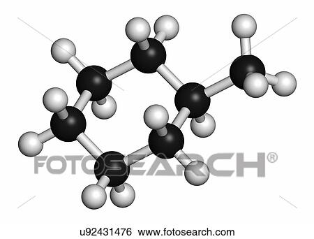 Methylcyclohexane solvent molecule View Large Photo Image Stock Photograph - Methylcyclohexane solvent molecule. Fotosearch
