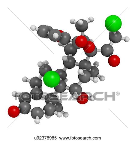 Stock Photography - Mometasone furoate steroid drug molecule. Fotosearch