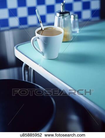 Mug of tea with milk and sugar on table View Large Photo Image Stock Image - Mug of tea with milk and sugar on table. Fotosearch