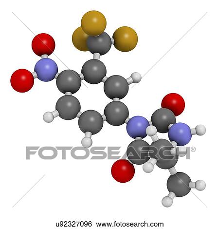 Nilutamide prostate cancer drug molecule View Large Photo Image Stock Photograph - Nilutamide prostate cancer drug molecule. Fotosearch