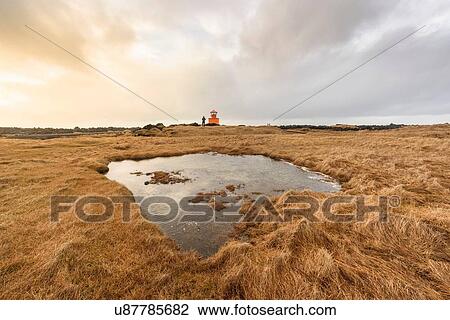 Stock Image - Ondverdanes lighthouse, Snaefellsnes peninsula. Fotosearch