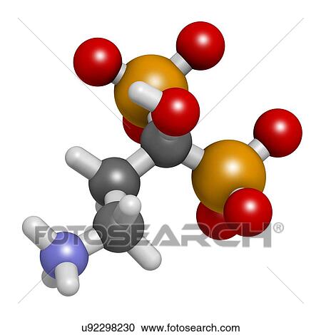 Stock Image - Pamidronic acid osteoporosis drug. Fotosearch