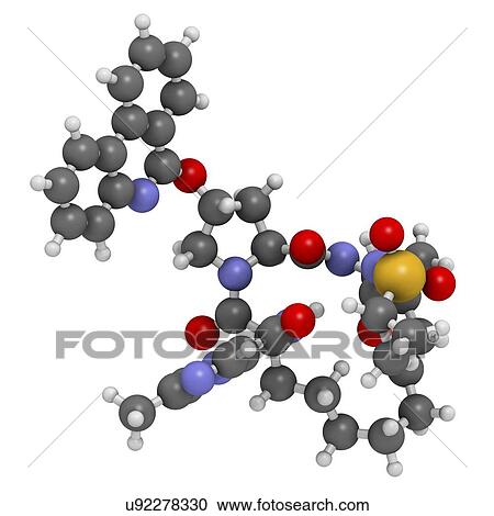 Stock Image - Paritaprevir hepatitis C virus drug. Fotosearch