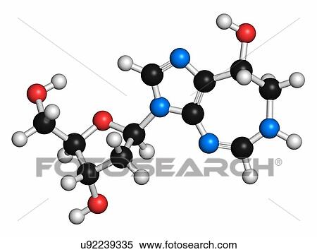 Stock Photography - Pentostatin cancer drug molecule. Fotosearch