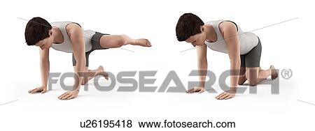 Person exercising, illustration View Large Illustration Stock Illustration - Person exercising, illustration. Fotosearch