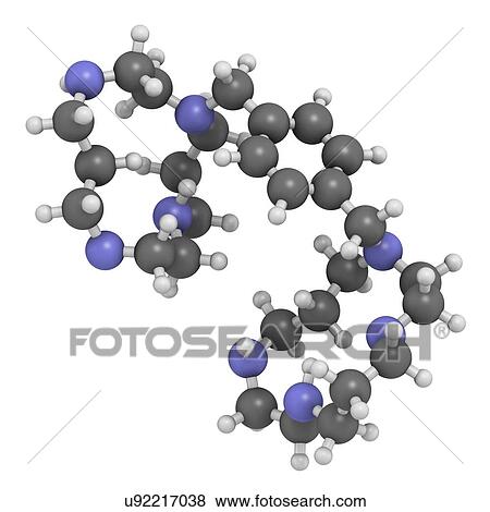 Stock Photo - Plerixafor cancer drug molecule. Fotosearch
