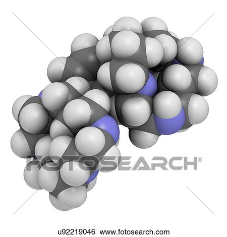 Stock Photograph - Plerixafor cancer drug molecule. Fotosearch