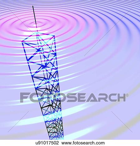 Radio communications tower View Large Photo Image Stock Image - Radio communications tower. Fotosearch
