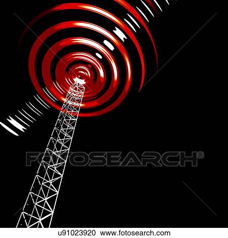 Radio communications tower View Large Photo Image Stock Image - Radio communications tower. Fotosearch