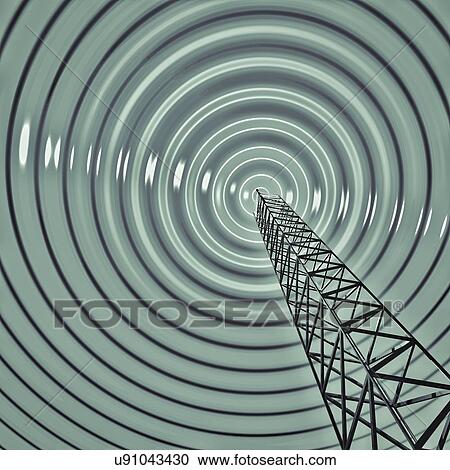 Radio communications tower View Large Photo Image Stock Image - Radio communications tower. Fotosearch