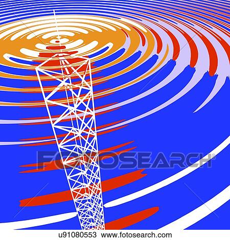 Radio communications tower View Large Photo Image Stock Image - Radio communications tower. Fotosearch