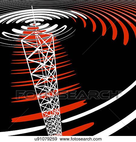Radio communications tower View Large Photo Image Stock Photo - Radio communications tower. Fotosearch