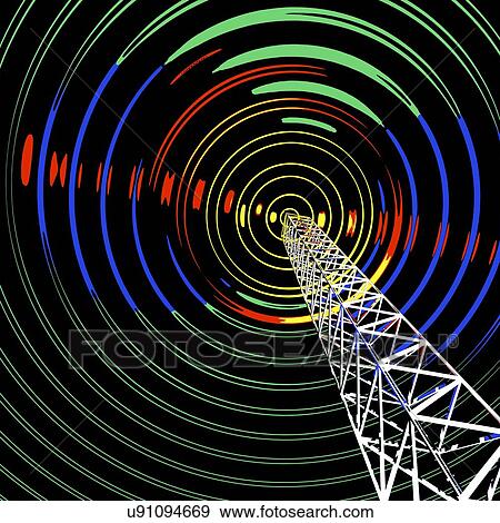 Radio communications tower View Large Photo Image Stock Photo - Radio communications tower. Fotosearch