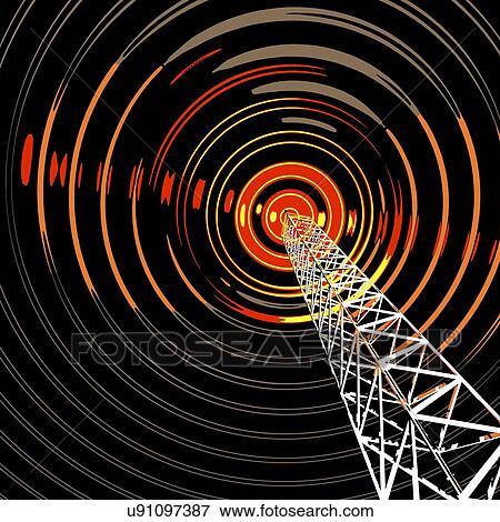 Radio communications tower View Large Photo Image Stock Photo - Radio communications tower. Fotosearch
