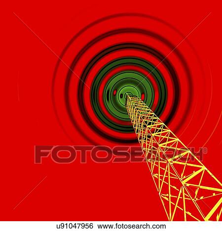 Stock Photograph - Radio communications tower. Fotosearch