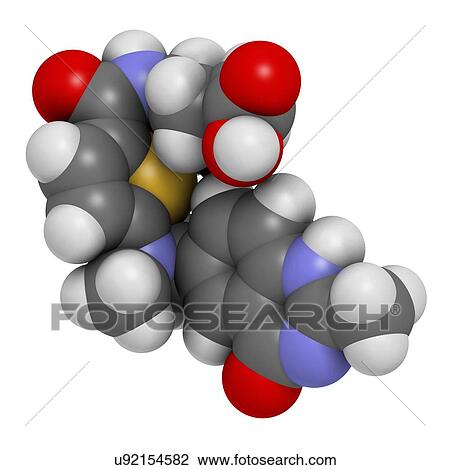 Stock Image - Raltitrexed cancer chemotherapy drug. Fotosearch