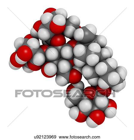 Stock Photo - Rebaudioside A molecule. Fotosearch